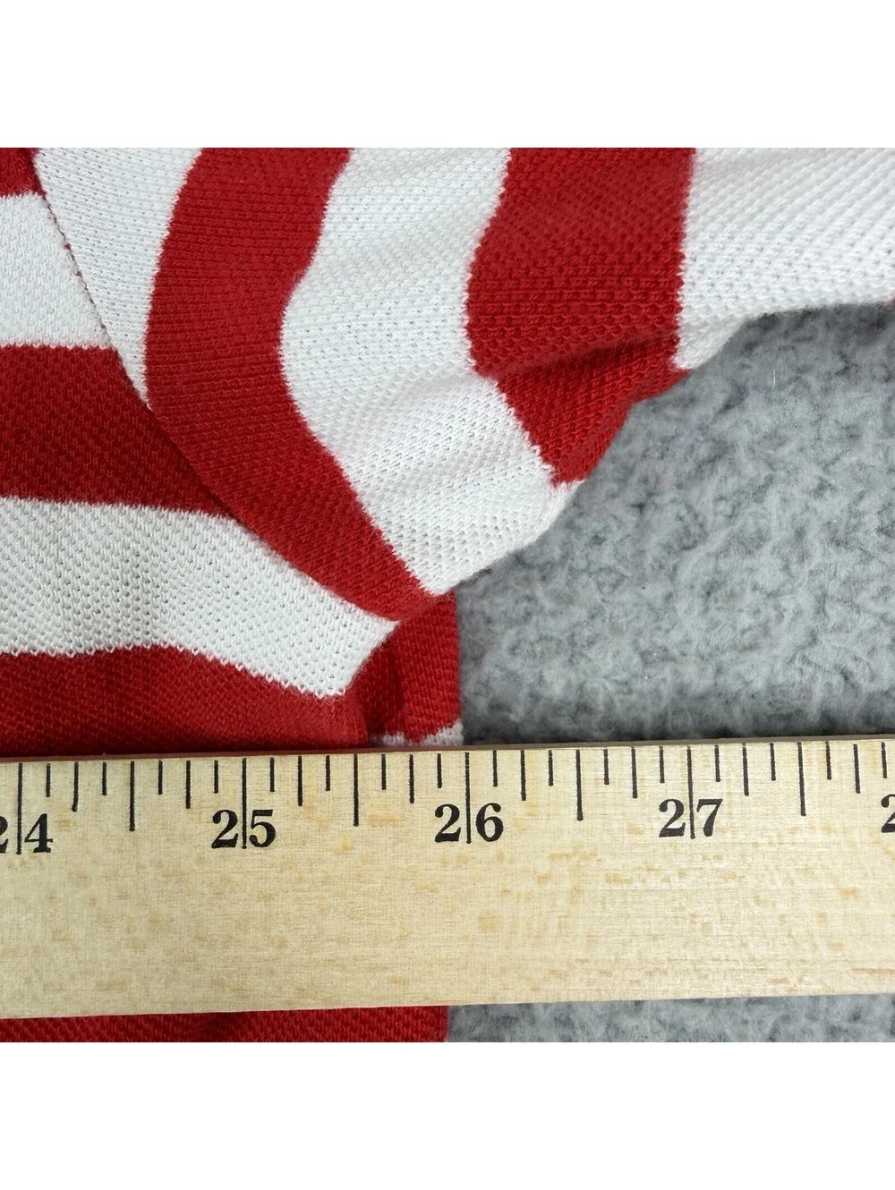 Polo Ralph Lauren Mens 2XLT Red White Striped Custom Slim Fit Polo Shirt Waldo